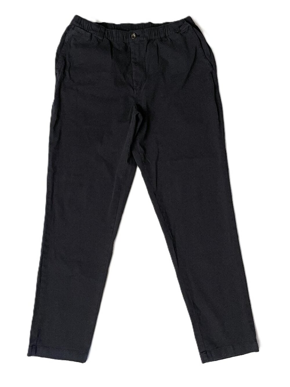 Cove USA Chino Pants Men’s 36x32 Navy Blue Stretch Elastic Waist Pockets